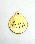 Engraved Large Brass Blanket Tag 1.25''