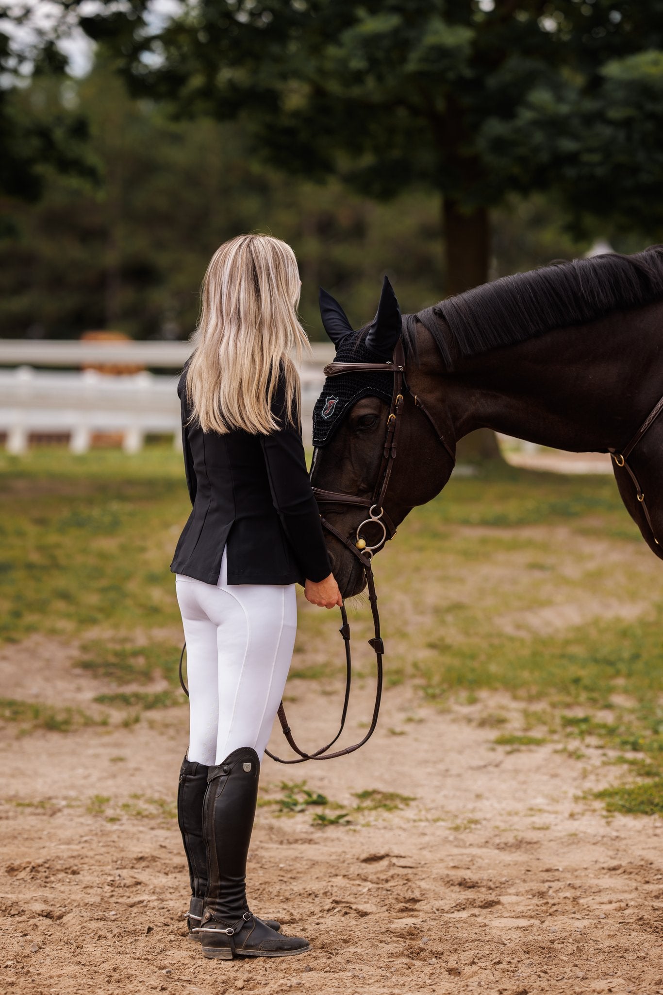 Willow Equestrian Luxe Show Jacket Black