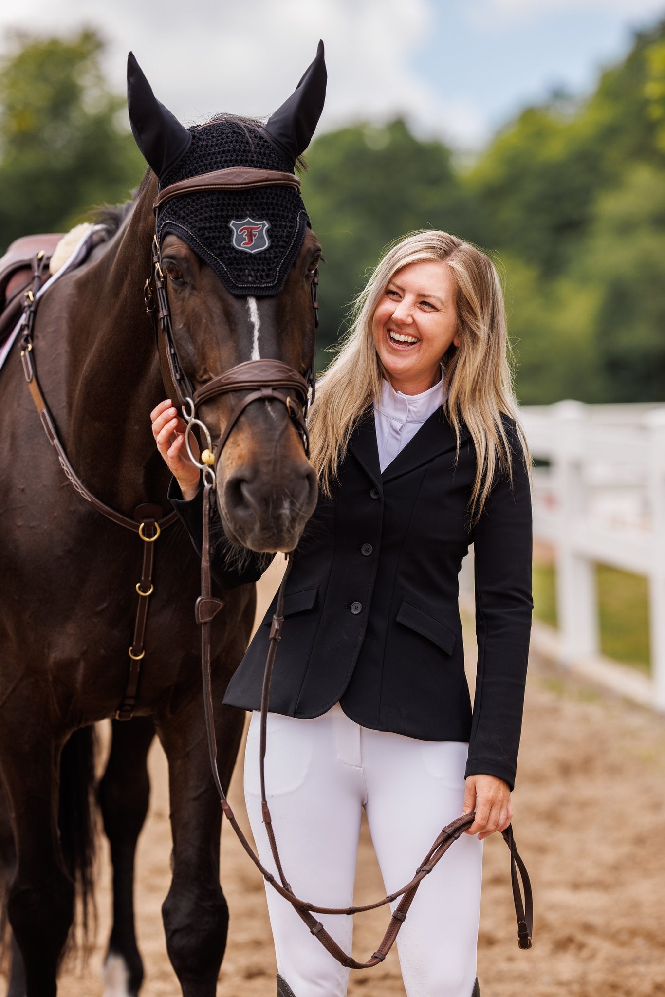 Willow Equestrian Luxe Show Jacket Black