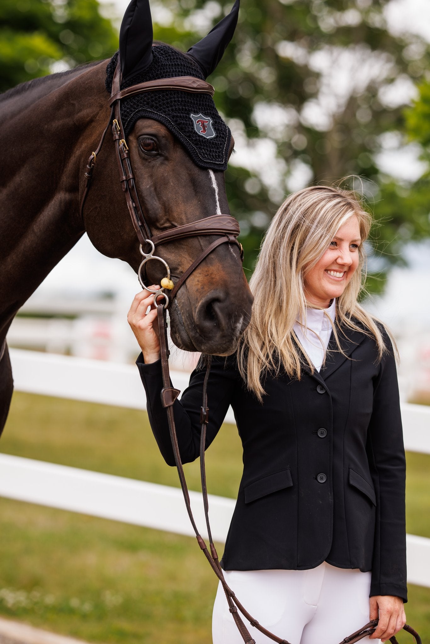 Willow Equestrian Luxe Show Jacket Black