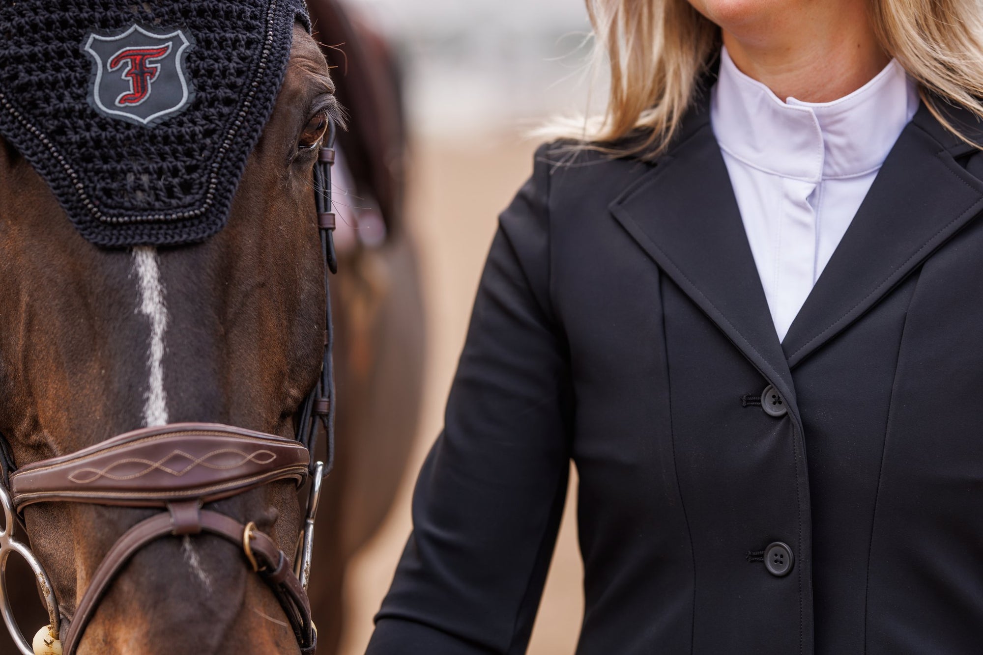 Willow Equestrian Luxe Show Jacket Black