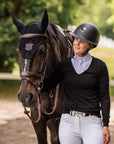 Willow Equestrian V Neck Sweater Black