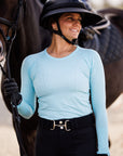 Willow Equestrian Seamless Long Sleeve Shirt Ocean