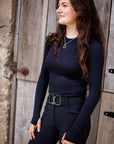 Willow Equestrian Seamless Long Sleeve Shirt Black