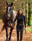 Willow Equestrian Seamless Long Sleeve Shirt Black