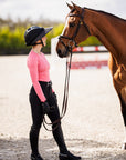 Willow Equestrian Seamless Long Sleeve Shirt Hot Pink